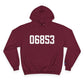 06853 Norwalk CT Zip Code Champion Hoodie Sweatshirt