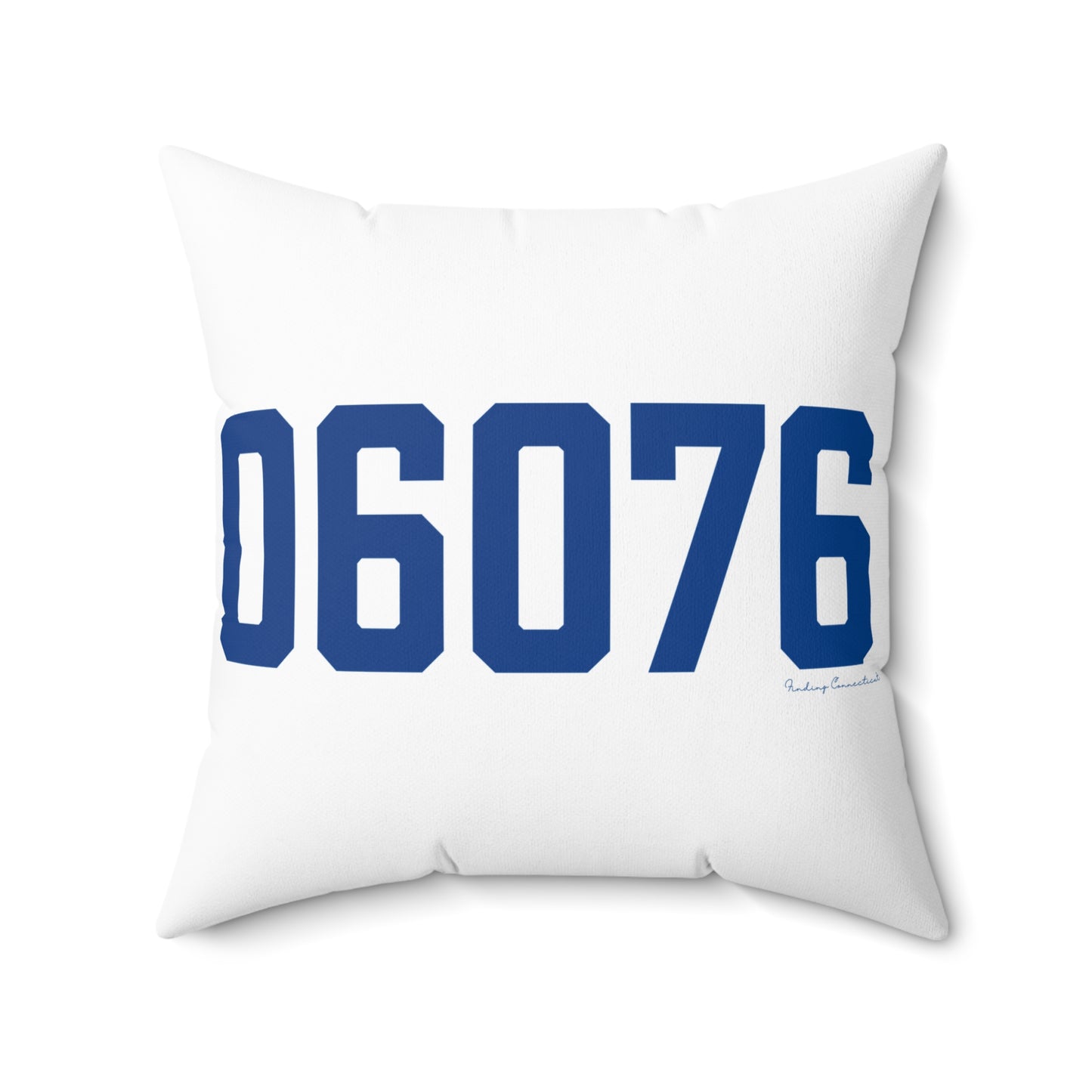 06076 Stafford Connecticut Zip Code Spun Polyester Square Pillow
