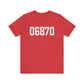 06870 - Greenwich CT Zip Code Unisex Jersey Short Sleeve T-Shirt