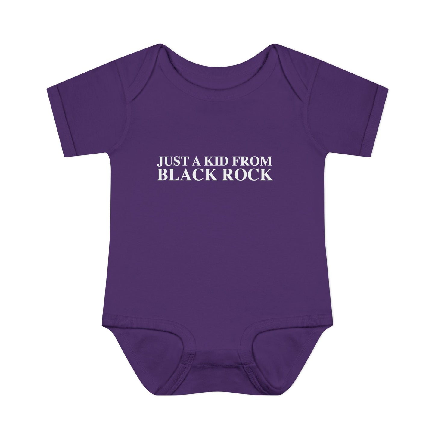 Just a kid from Black Rock Infant Baby Rib Bodysuit