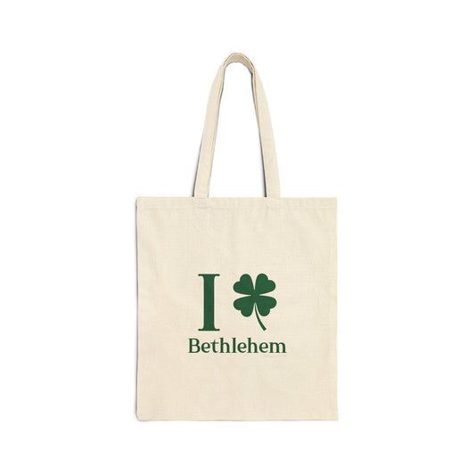 I Clover Bethlehem Cotton Canvas Tote Bag