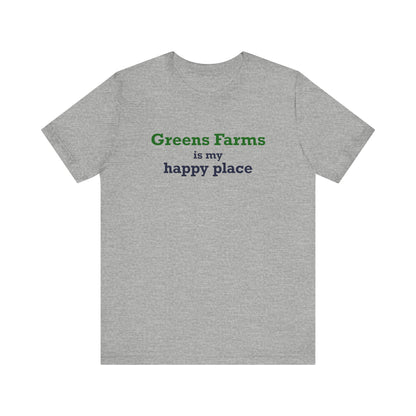 Greens Farms is my Happy Place Unisex Jersey Short Sleeve T-Shirt