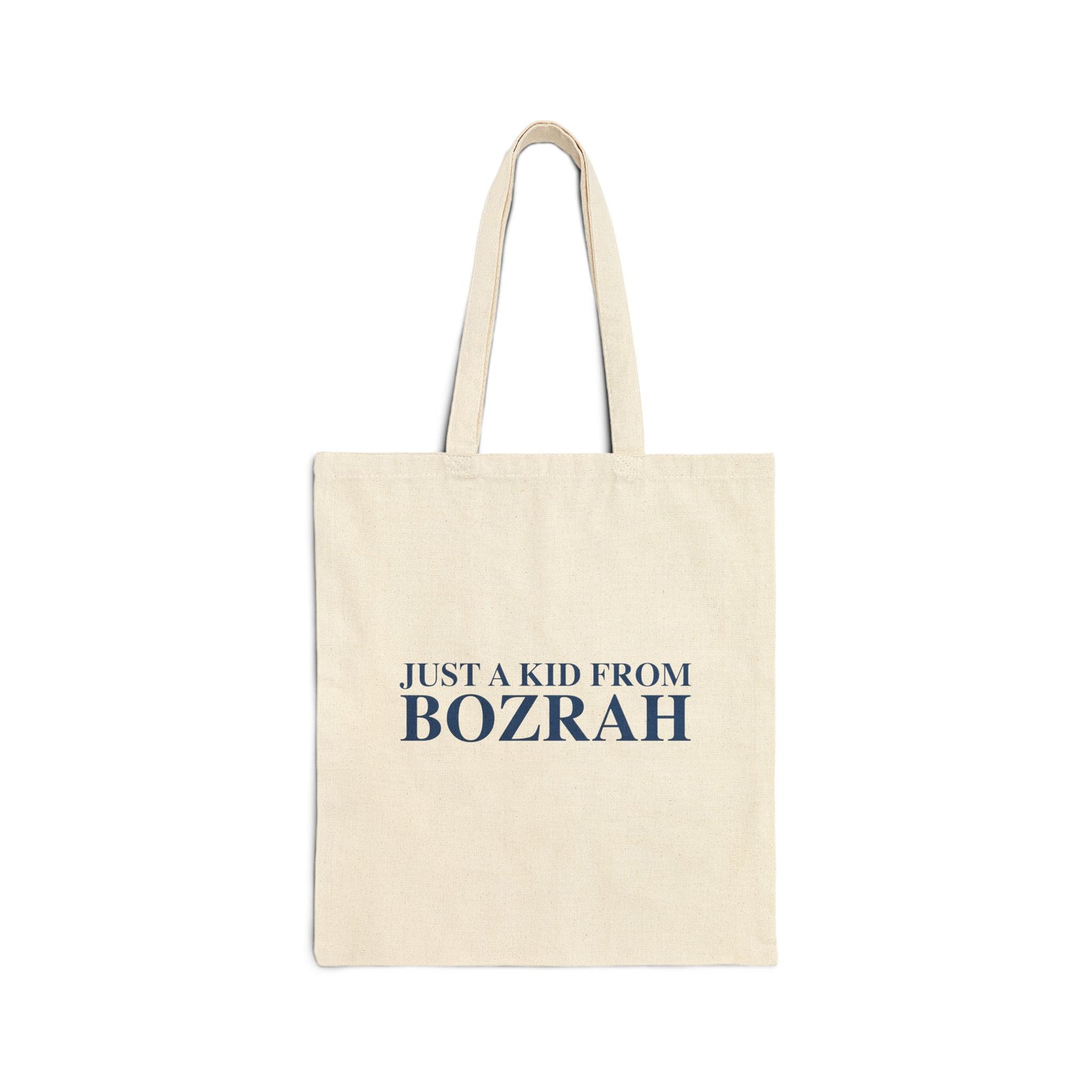 Just a kid from Bozrah Cotton Canvas Tote Bag