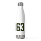 06063 Barkhamsted Connecticut Zip Code 20 oz Insulated Bottle