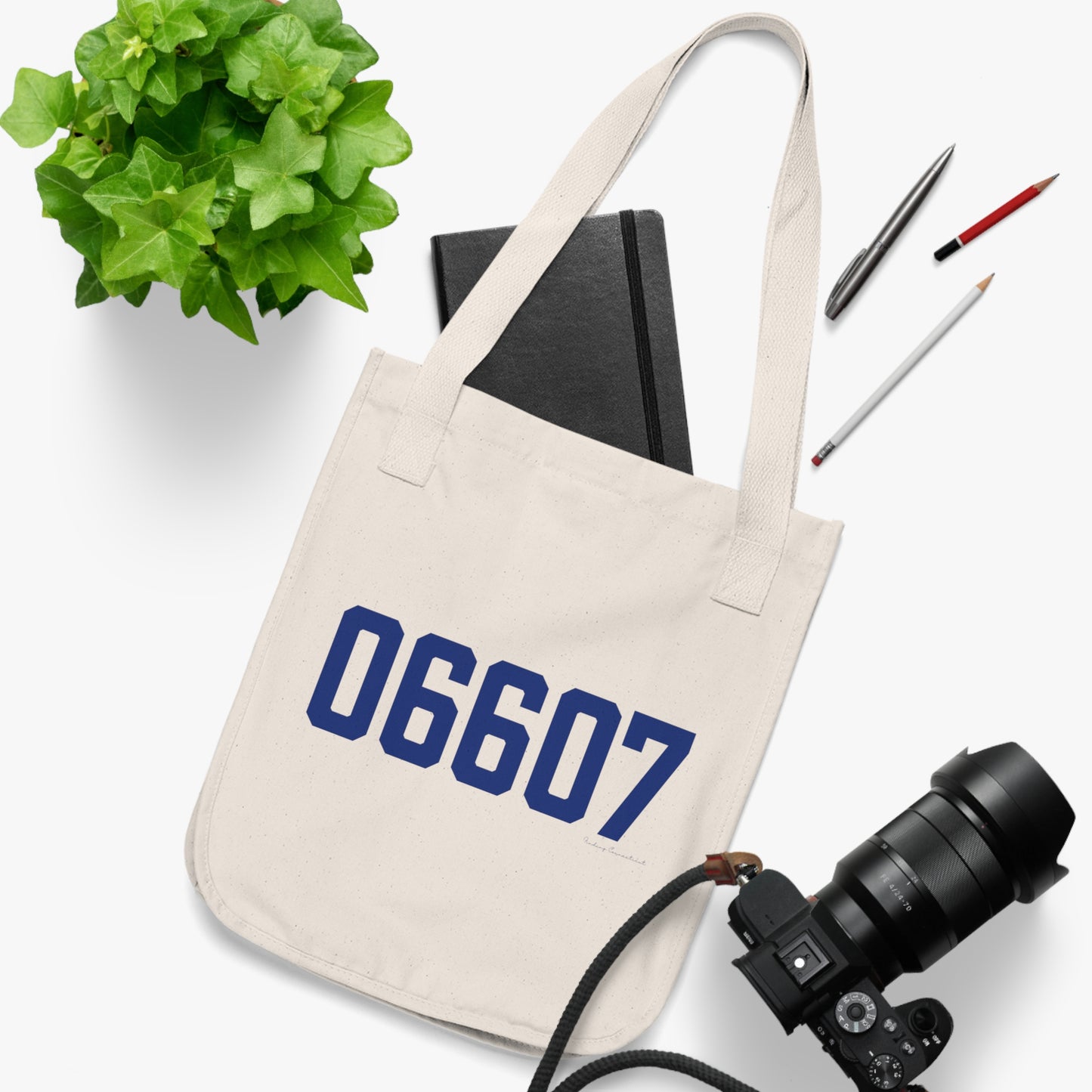 06608 Bridgeport Connecticut Zip Code Organic Canvas Tote Bag