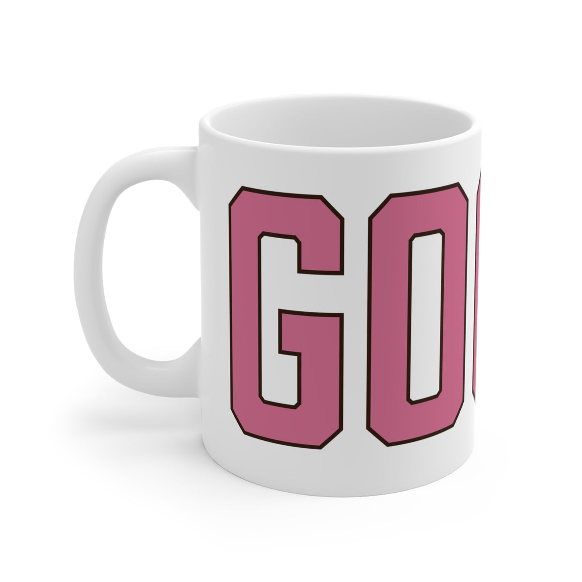 Goose Zip Code Pink & Black Mug 11oz