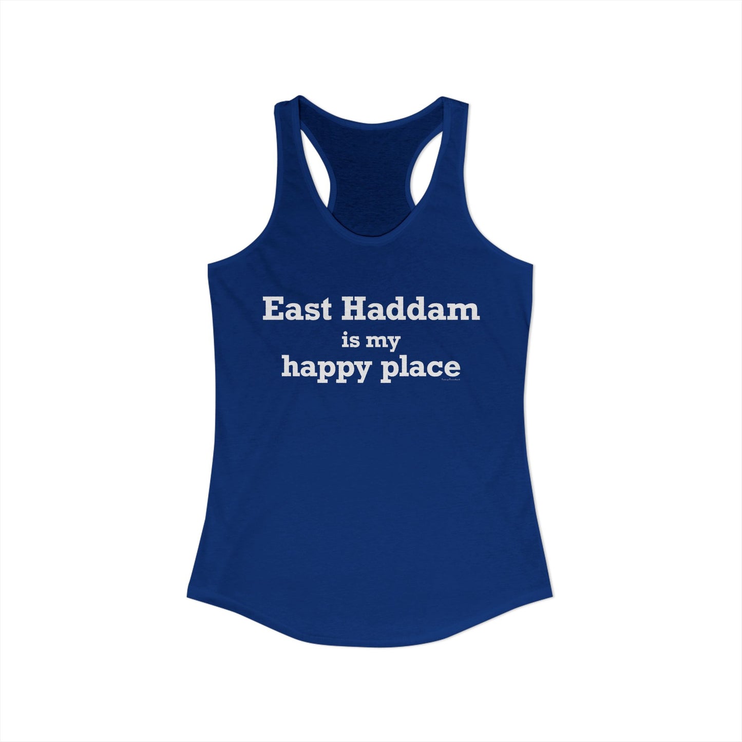 East Haddam is My Happy Place Women's Ideal Racerback Tank Top