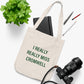 I Really Really Miss Cromwell Organic Canvas Tote Bag (green)