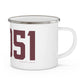 06051 New Britain Connecticut Zip Code Enamel Camping Mug
