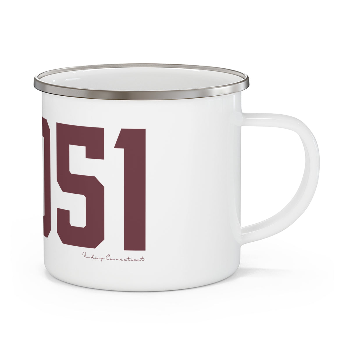 06051 New Britain Connecticut Zip Code Enamel Camping Mug