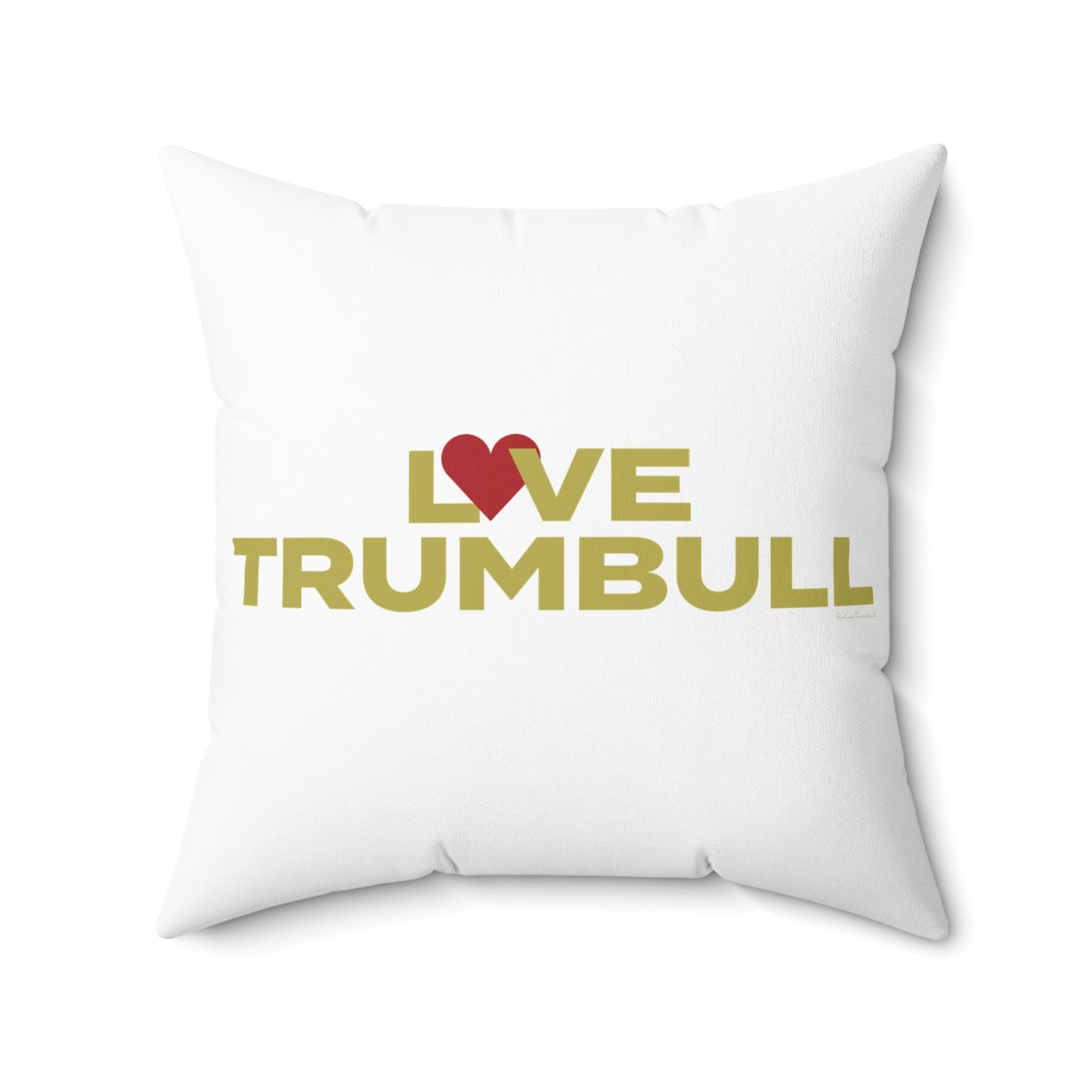 Love Trumbull Spun Polyester Square Pillow