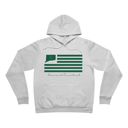 Greenwich Connecticut St Patrick’s Day Flag Unisex Sponge Fleece Pullover Hoodie