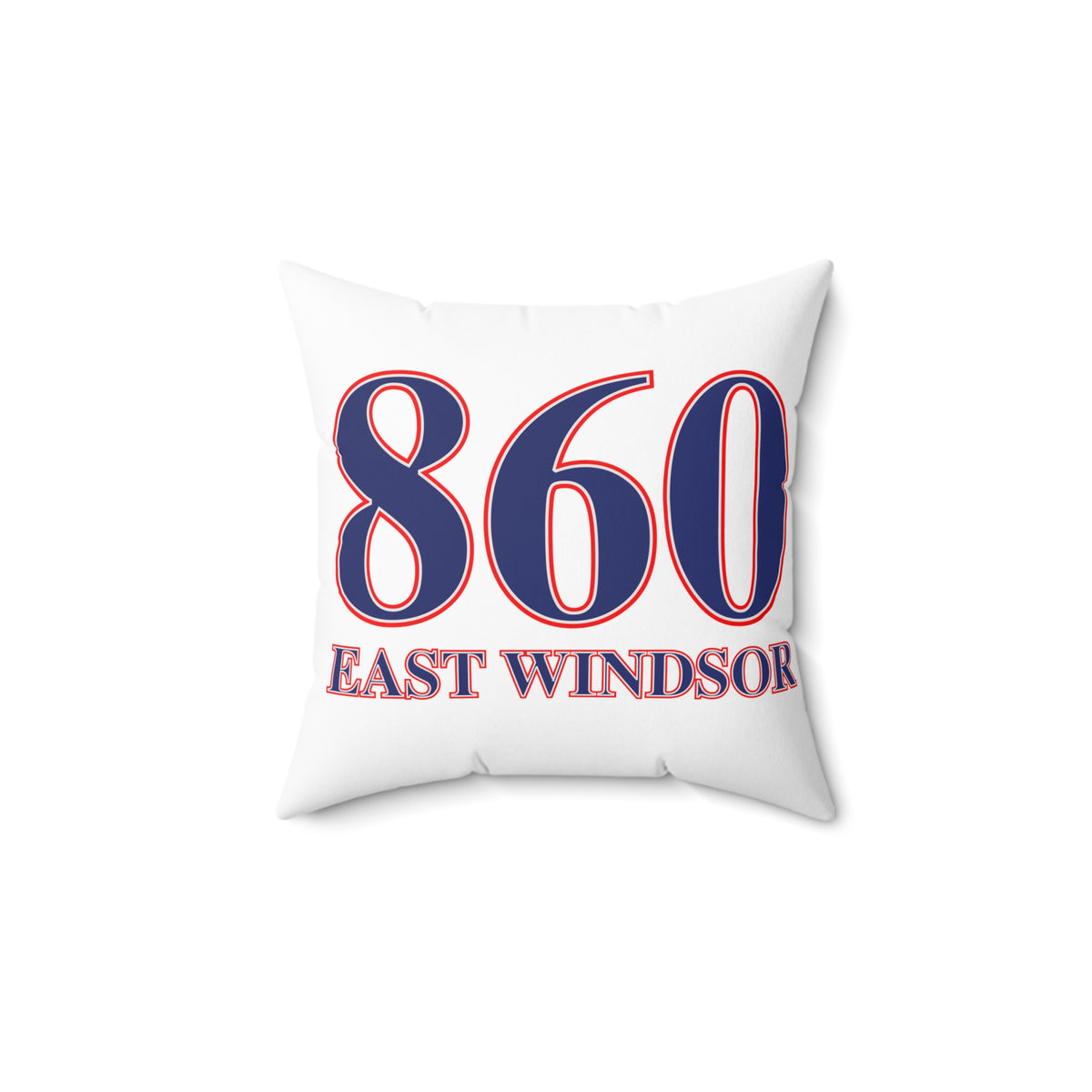 860 East Windsor Red, White & Blue Spun Polyester Square Pillow