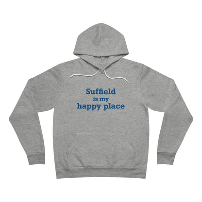 Suffield is My Happy Place Unisex Sponge Fleece Pullover Hoodie