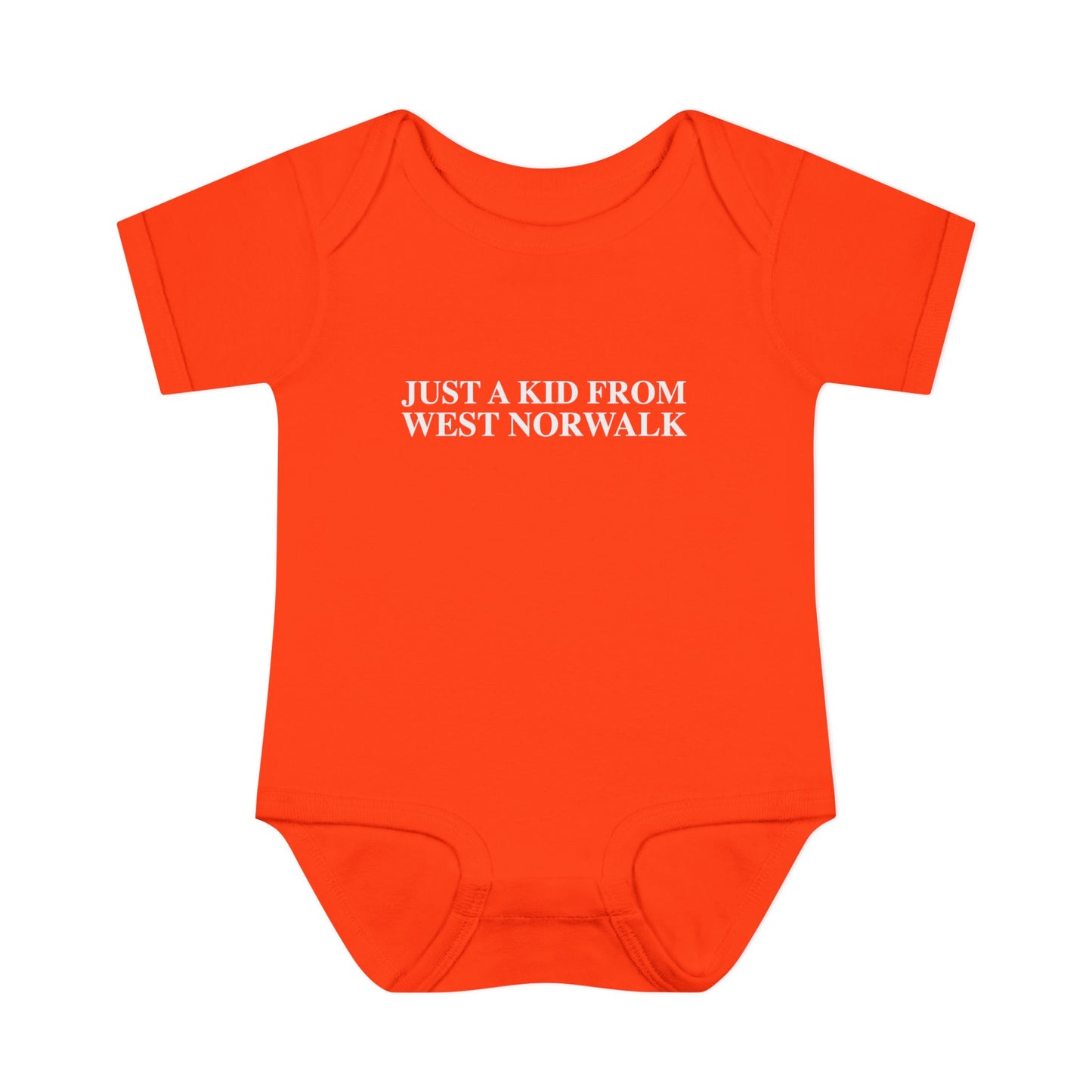 Just a kid from West Norwalk Infant Baby Rib Bodysuit