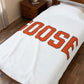 Goose Zip Code Orange & Green Velveteen Plush Blanket