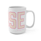 Goose Zip Code Peach & Pink Mug 15oz