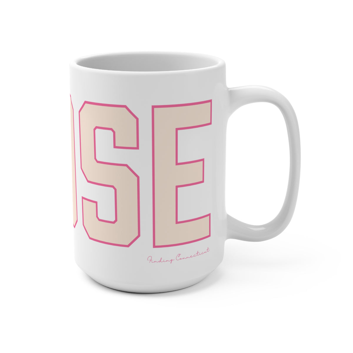 Goose Zip Code Peach & Pink Mug 15oz