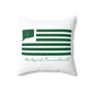 Hartford Connecticut St. Patrick’s Day Flag Spun Polyester Square Pillow