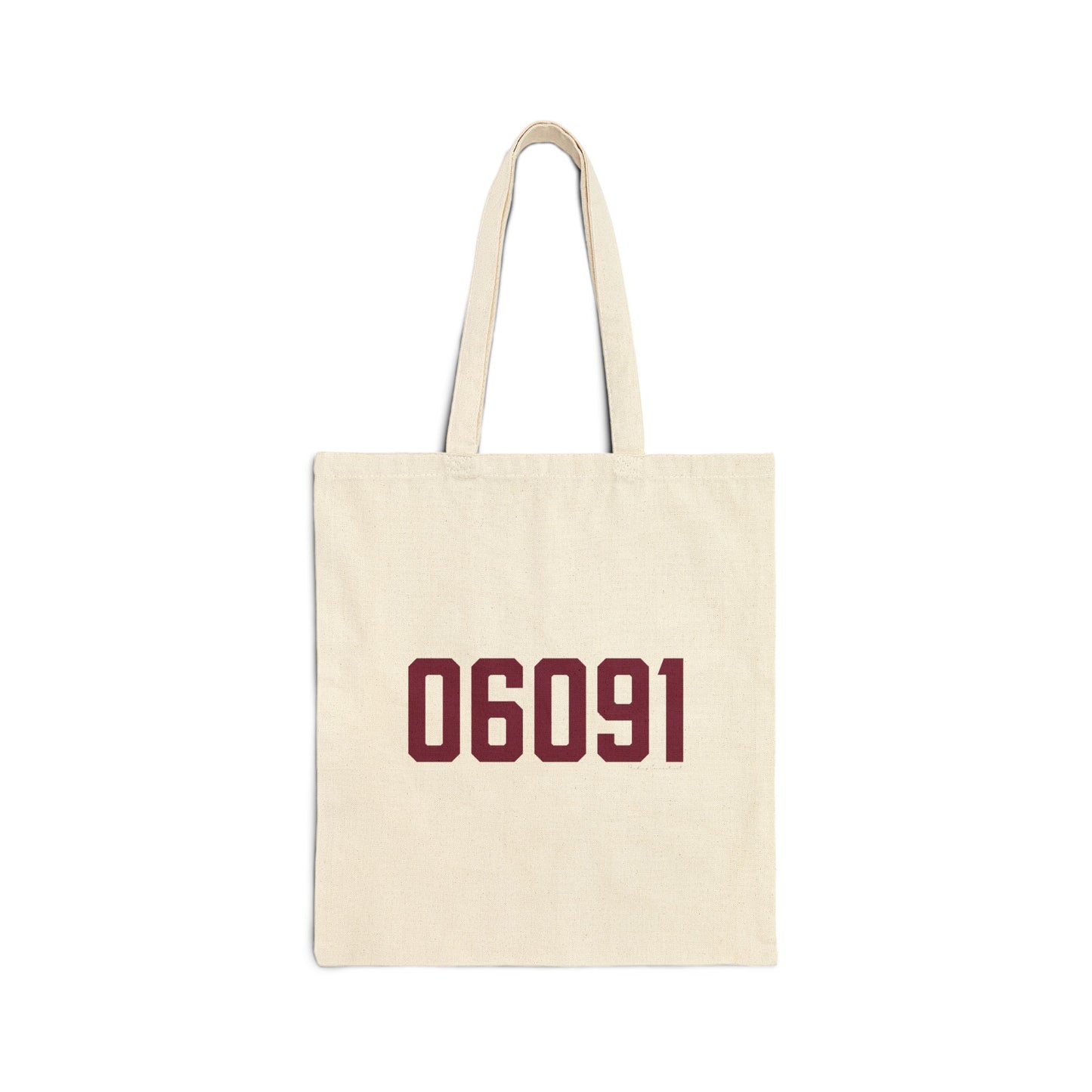 06091 Hartland Connecticut Zip Code Cotton Canvas Tote Bag