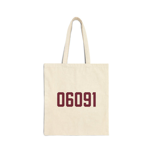 06091 Hartland Connecticut Zip Code Cotton Canvas Tote Bag
