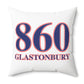 860 Glastonbury Red, White & Blue Spun Polyester Square Pillow