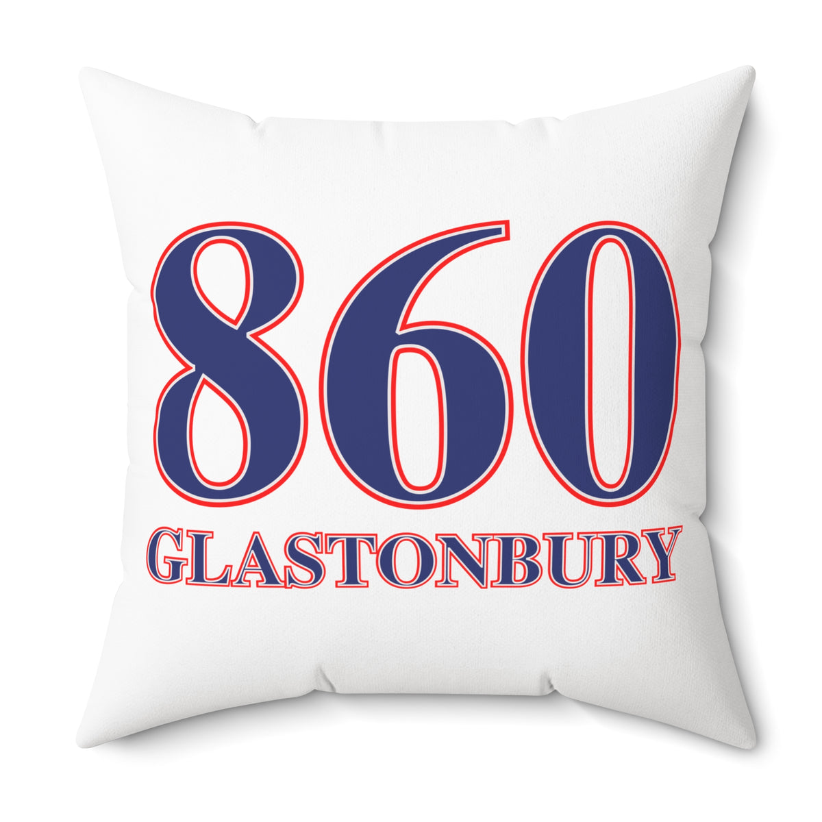 860 Glastonbury Red, White & Blue Spun Polyester Square Pillow
