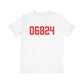 06824 Fairfield Connecticut Zip Code Unisex Jersey Short Sleeve T-Shirt