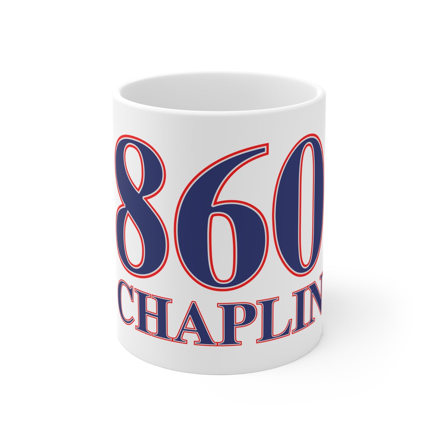 860 Chaplin Red, White & Blue Mug 11oz