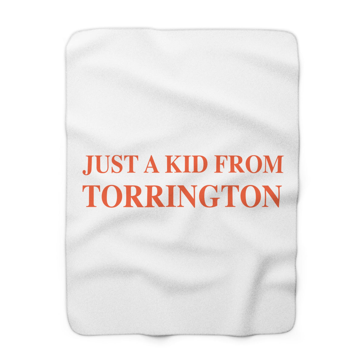 Just a kid from Torrington Sherpa Fleece Blanket