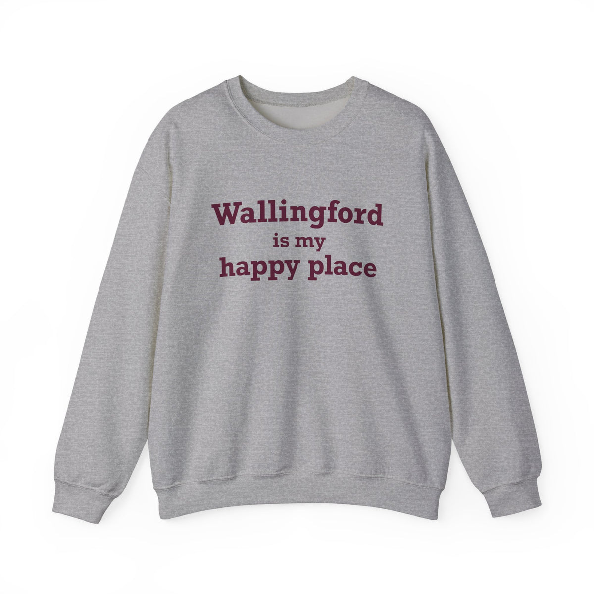 Wallingford is My Happy Place Unisex Heavy Blend™ Crewneck Sweatshirt