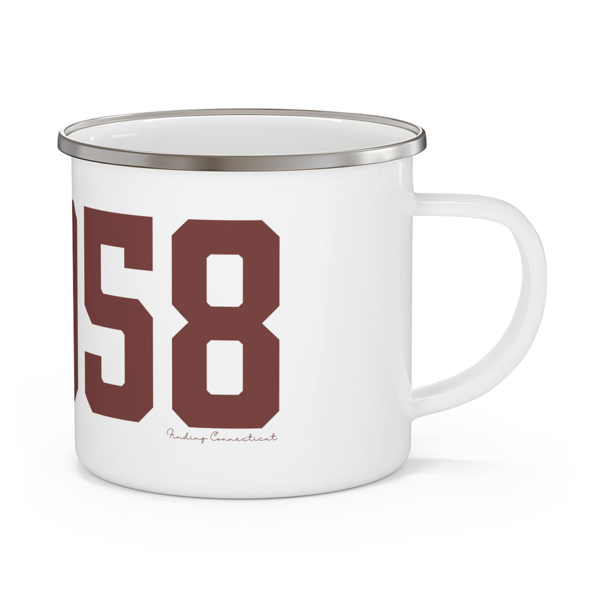 06058 Norfolk Connecticut Zip Code Enamel Camping Mug