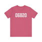 06820 - Darien CT Zip Code Unisex Jersey Short Sleeve T-Shirt