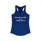 Strawberry Hill is my happy place Women's Ideal Racerback Tank