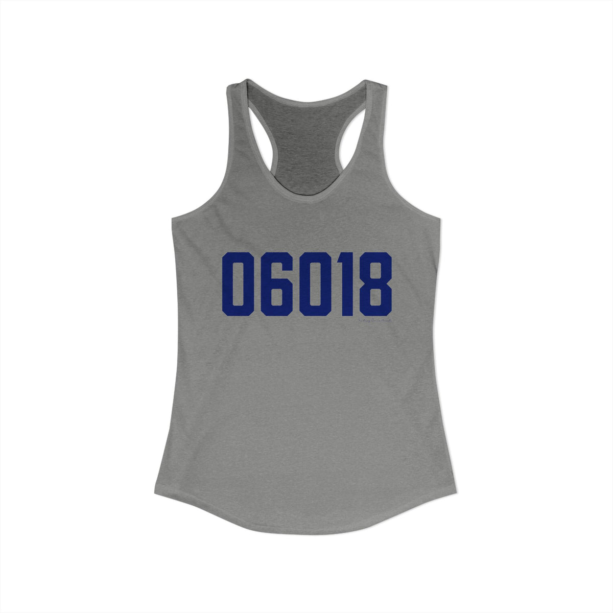 06018 North Canaan Connecticut Zip Code  Women's Ideal Racerback Tank Top