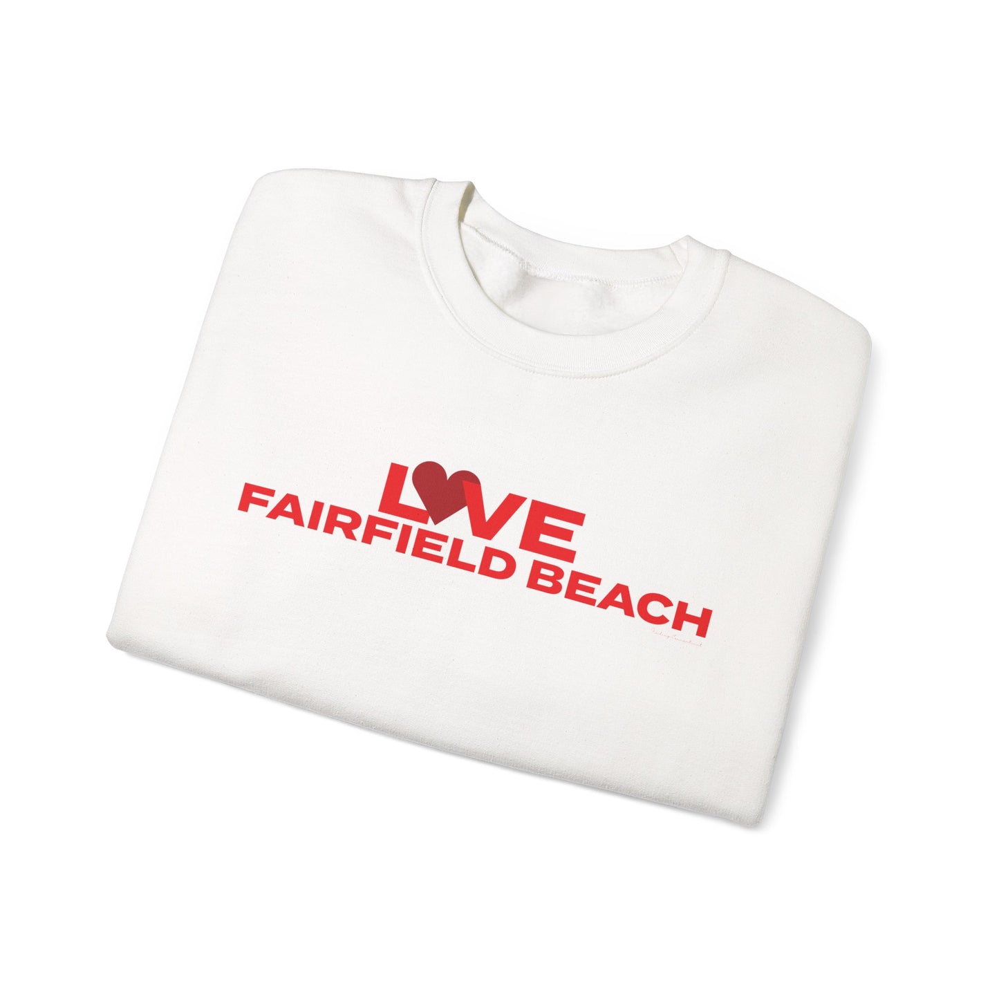 Love Fairfield Beach Unisex Heavy Blend™ Crewneck Sweatshirt