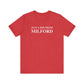 Just a kid from Milford Unisex Jersey Short Sleeve Tee