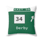 Vintage WCP Exit 58 Sign Spun Polyester Square Pillow