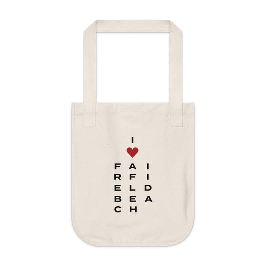 Fairfield Beach Vision Organic Canvas Tote Bag