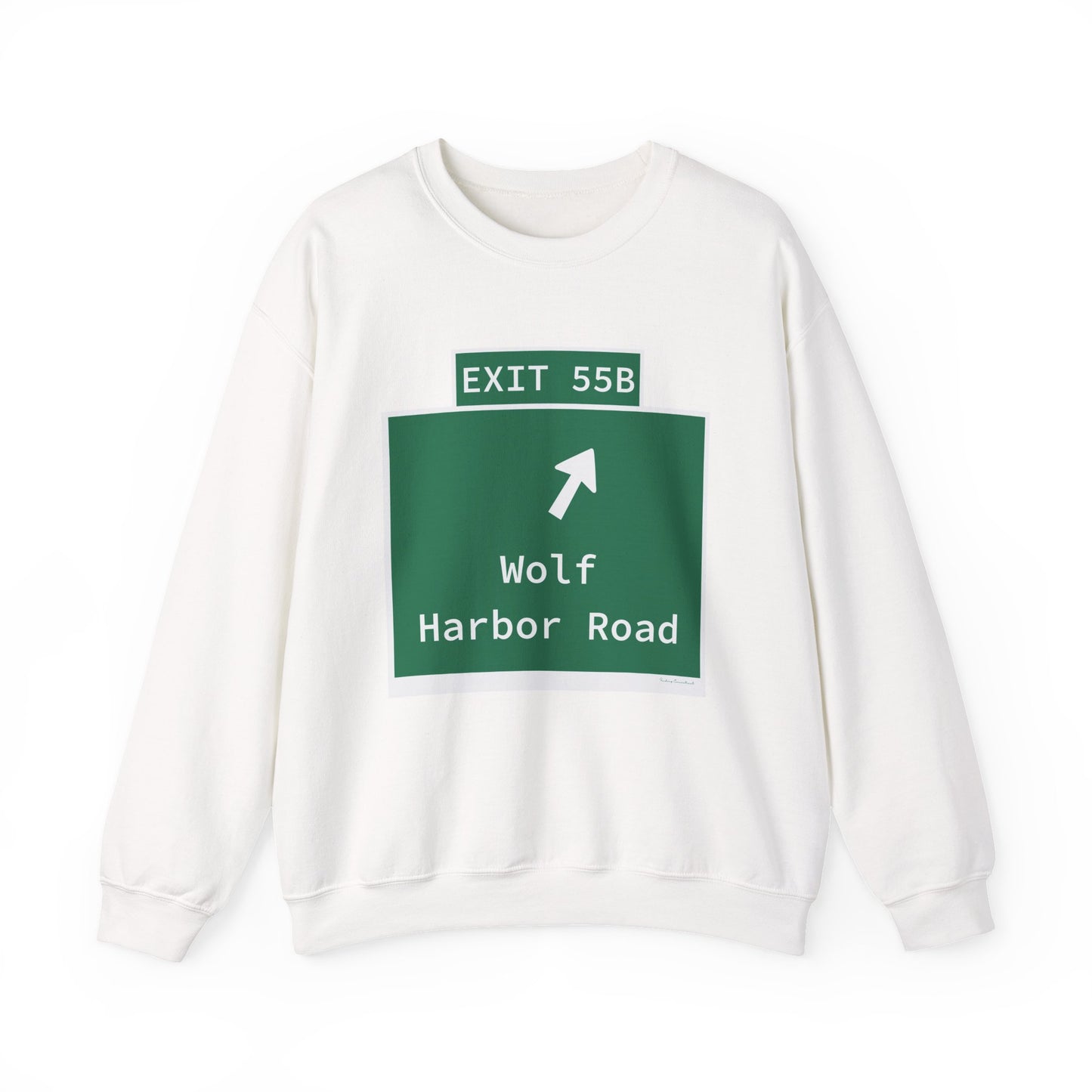 Vintage WCP Exit 55B Sign Unisex Heavy Blend™ Crewneck Sweatshirt