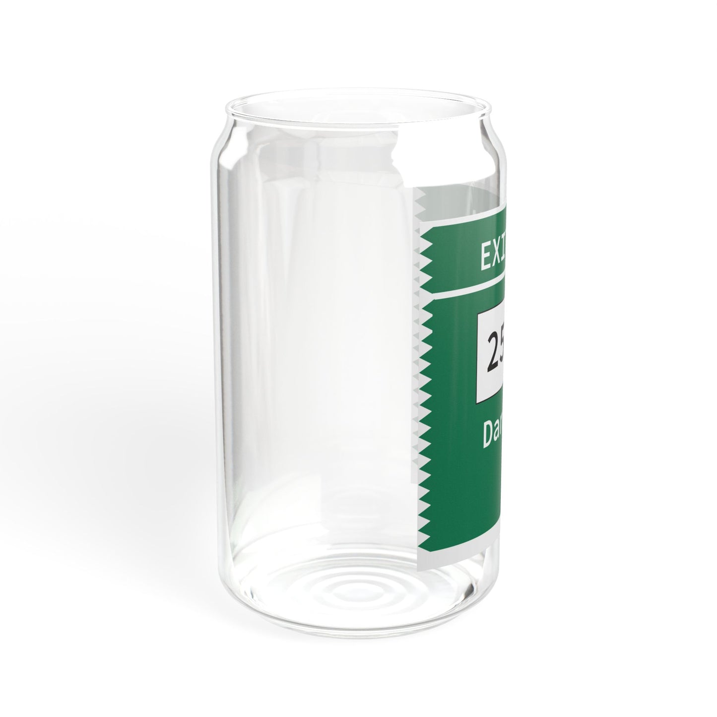 Vintage Merritt Parkway Exit 49N Sign Sipper Glass, 16oz