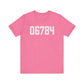 06784 Sherman CT Zip Code Unisex Jersey Short Sleeve T-Shirt