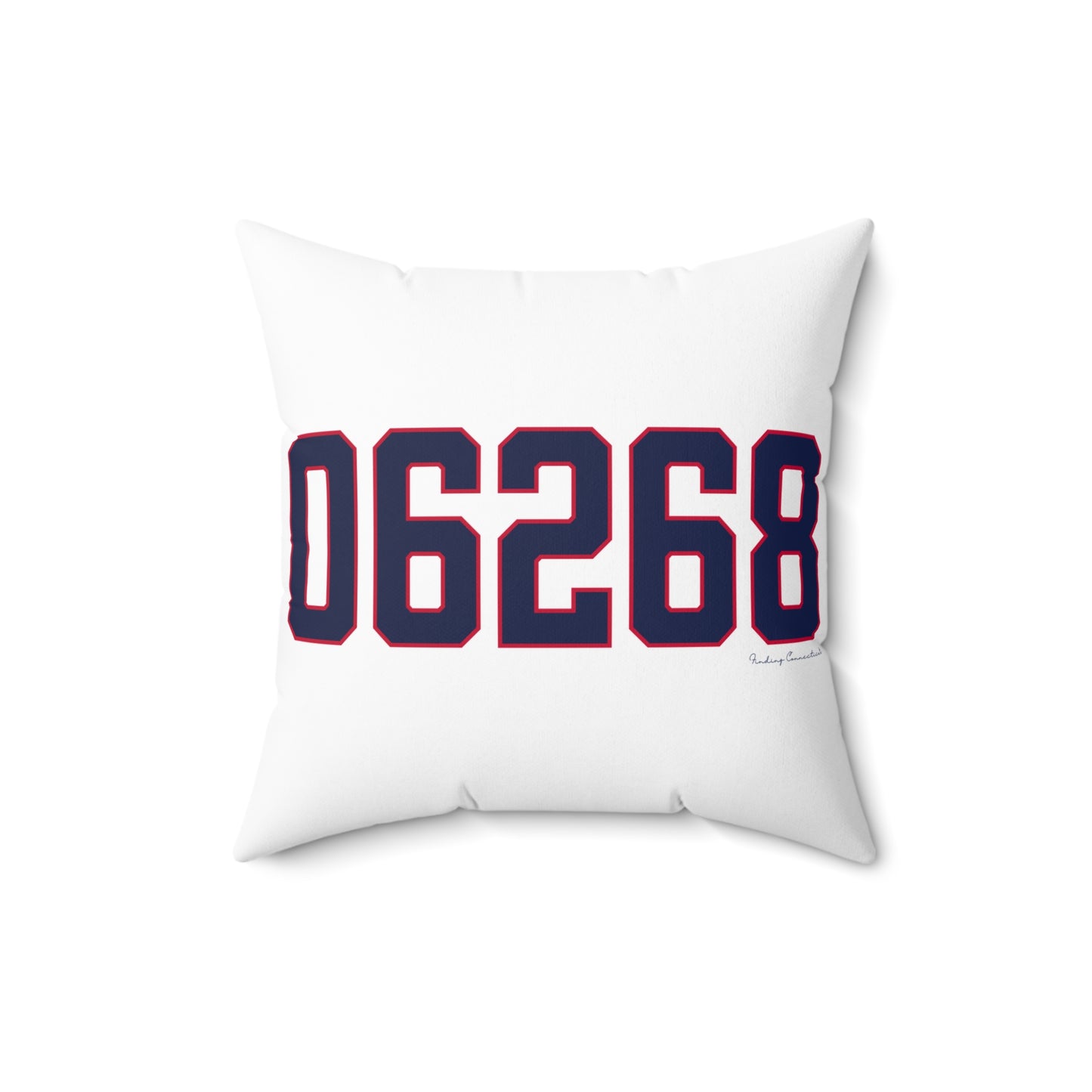 06268 Storrs Connecticut Zip Code Spun Polyester Square Pillow