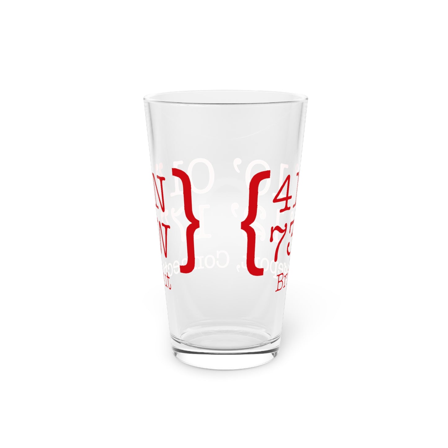 Bridgeport Coordinates Pint Glass, 16oz