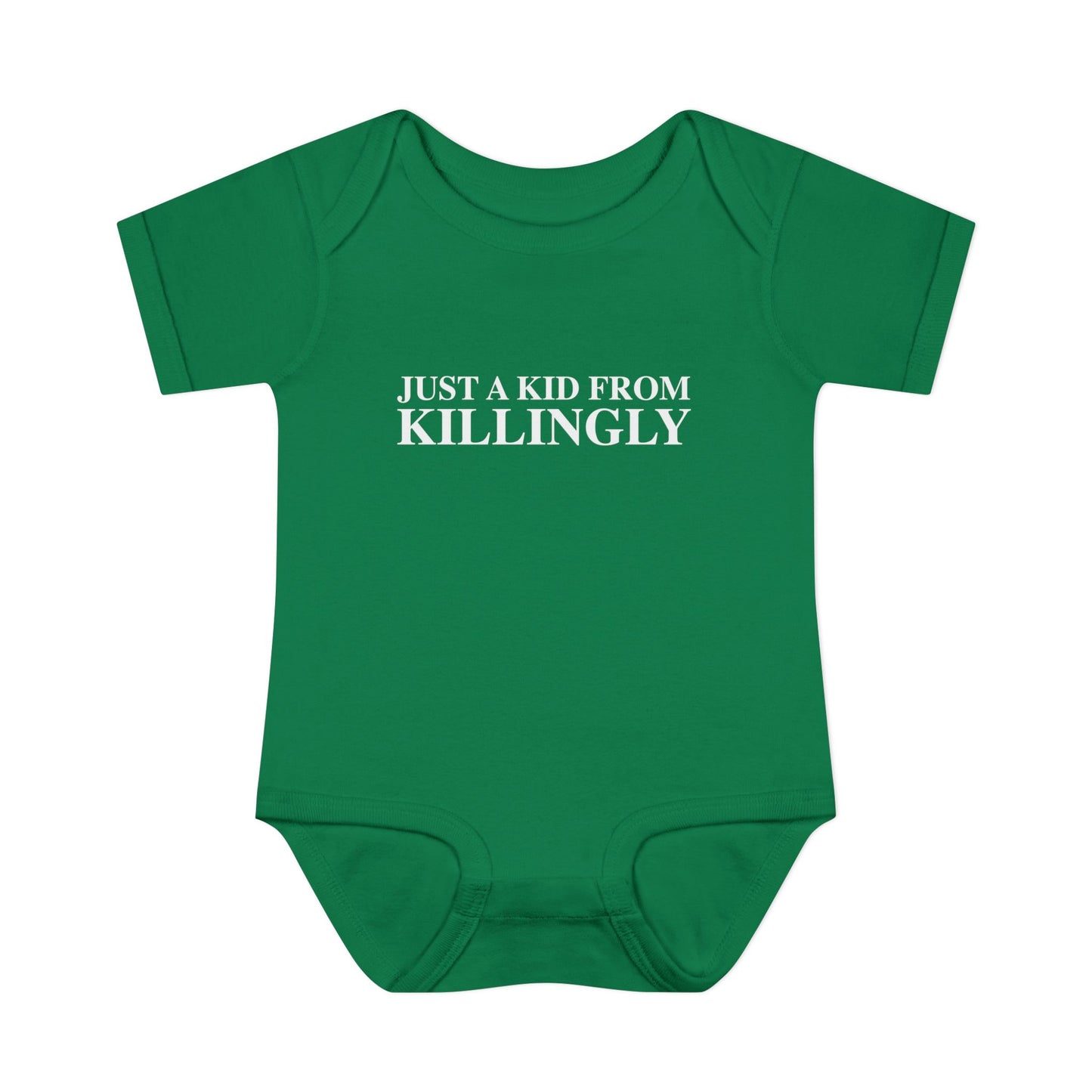 Just a kid from Killingly Infant Baby Rib Bodysuit