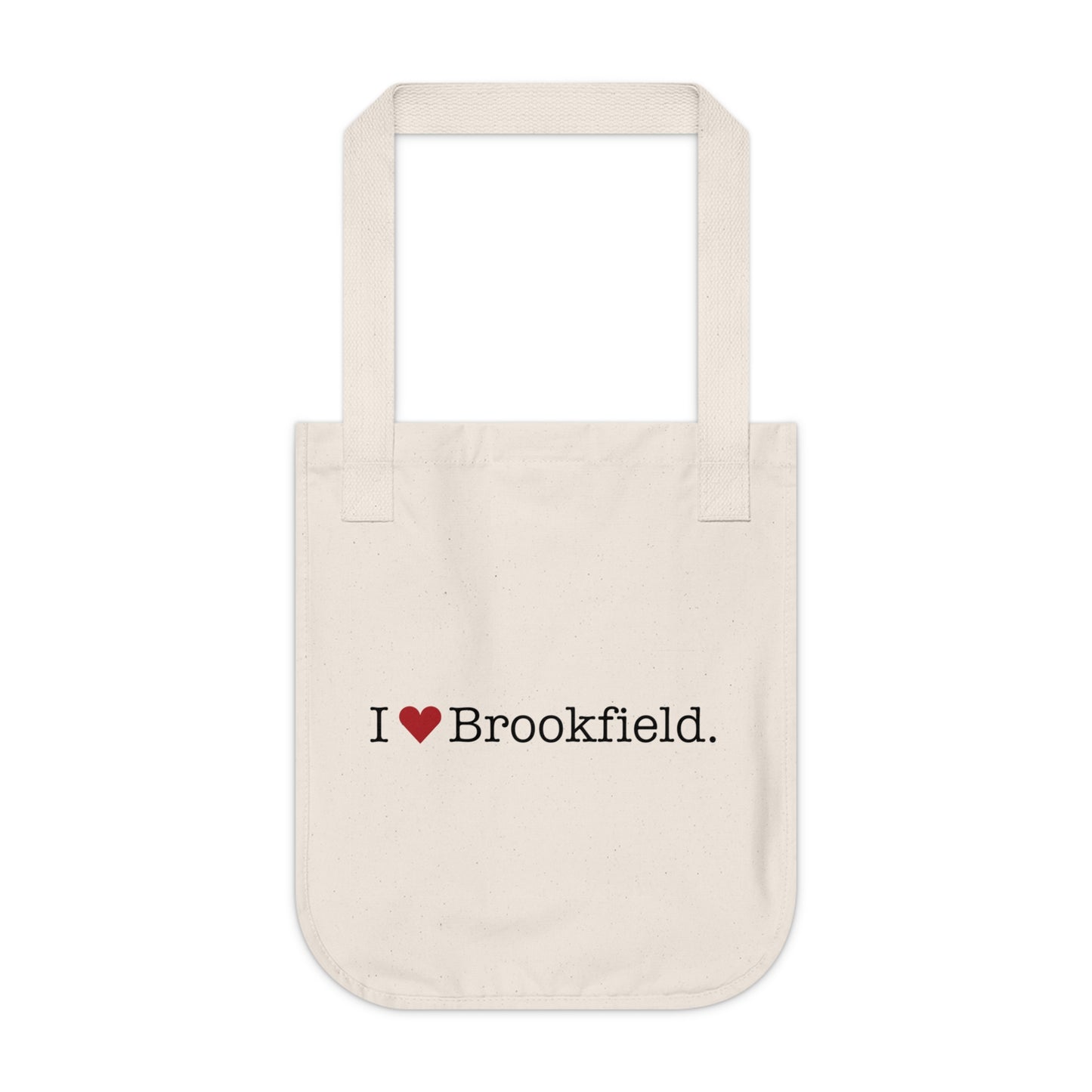 I Heart Brookfield. Organic Canvas Tote Bag