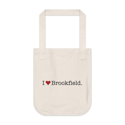 I Heart Brookfield. Organic Canvas Tote Bag