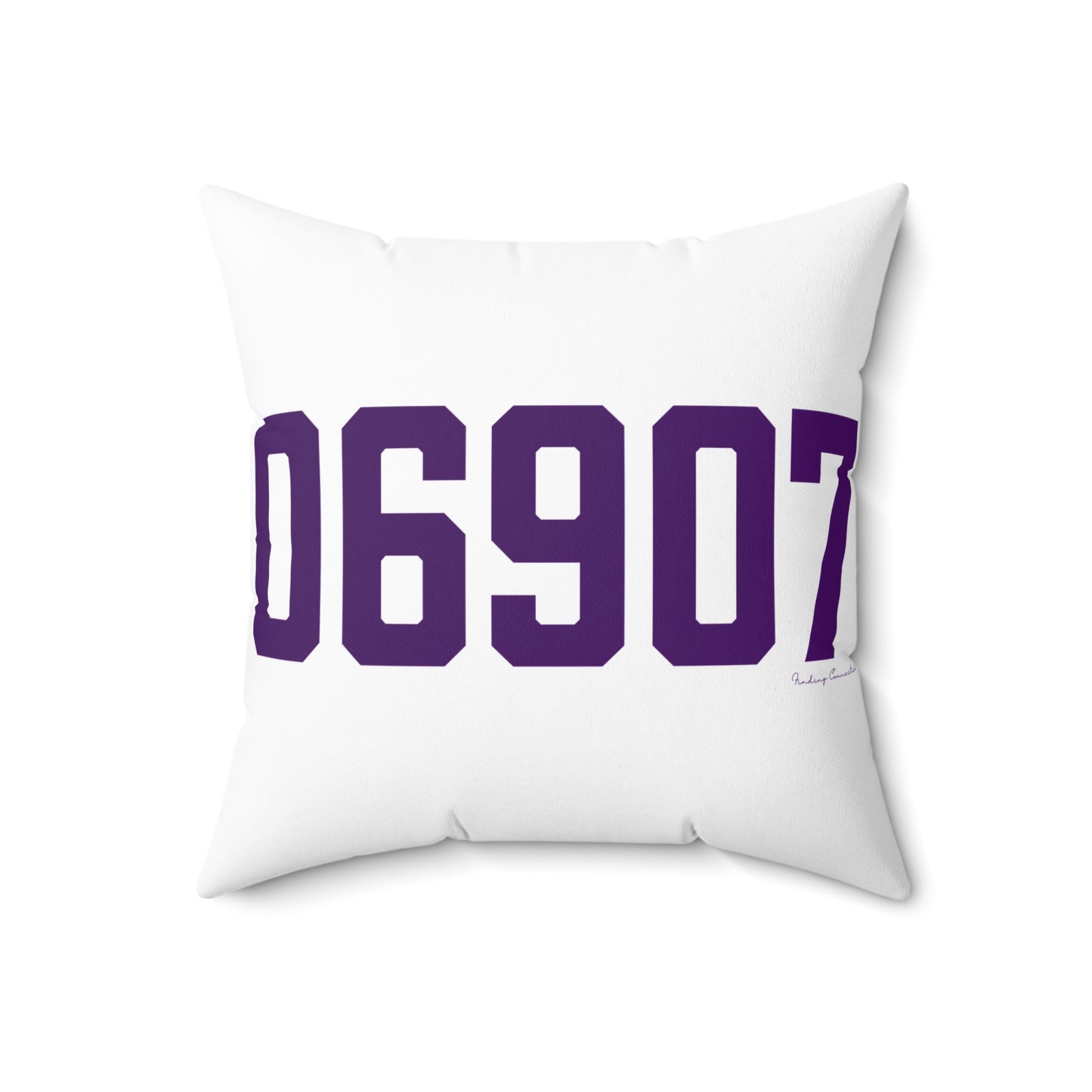 06907 Stamford Connecticut Zip Code Spun Polyester Square Pillow
