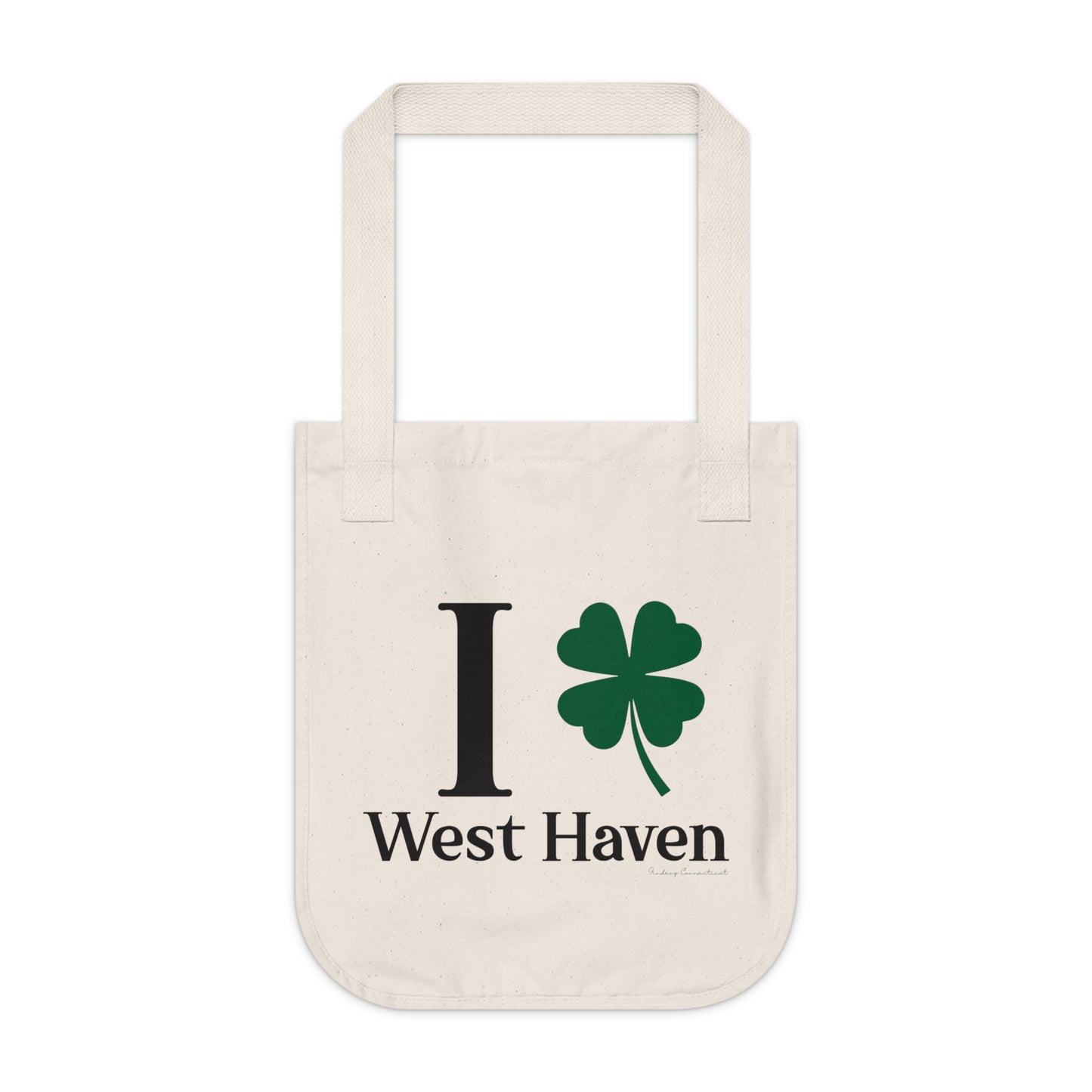 I Clover West Haven Organic Canvas Tote Bag