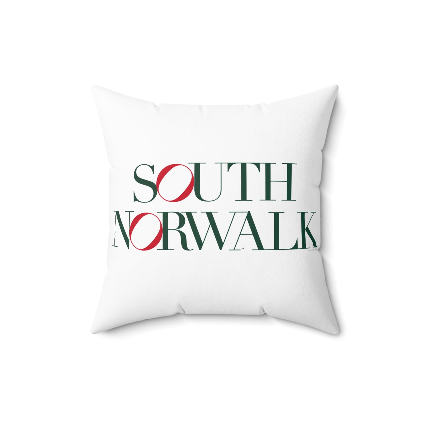 41 Tilt South Norwalk Spun Polyester Square Pillow